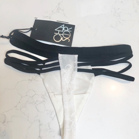 CHASER CHA SOR Strappy Lace Panties Undies - Picture 3 of 5